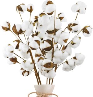 Cotton for mantle decor