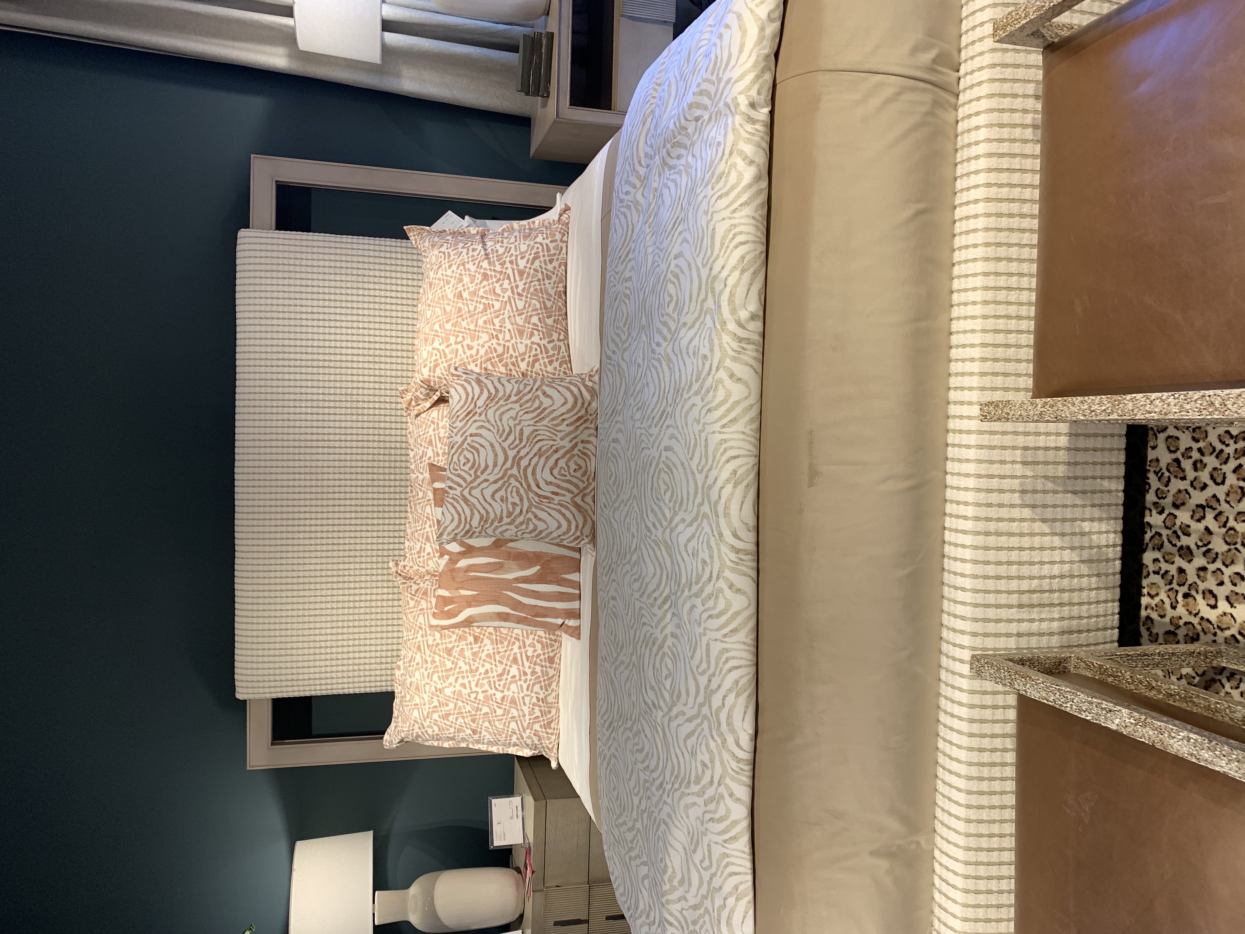 metal and fabric headboard queen size bed
