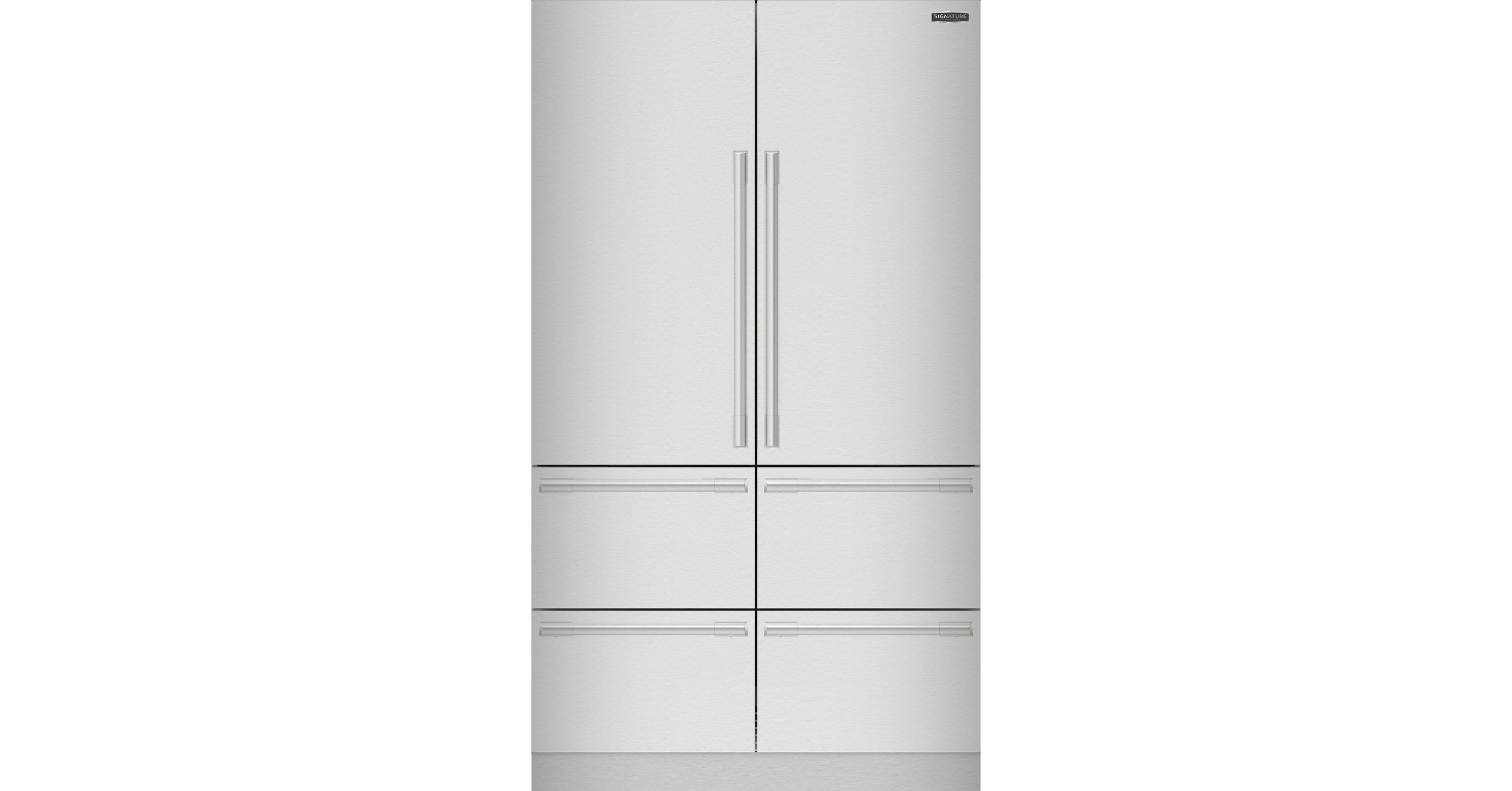 french door refrigerator in stainless steel